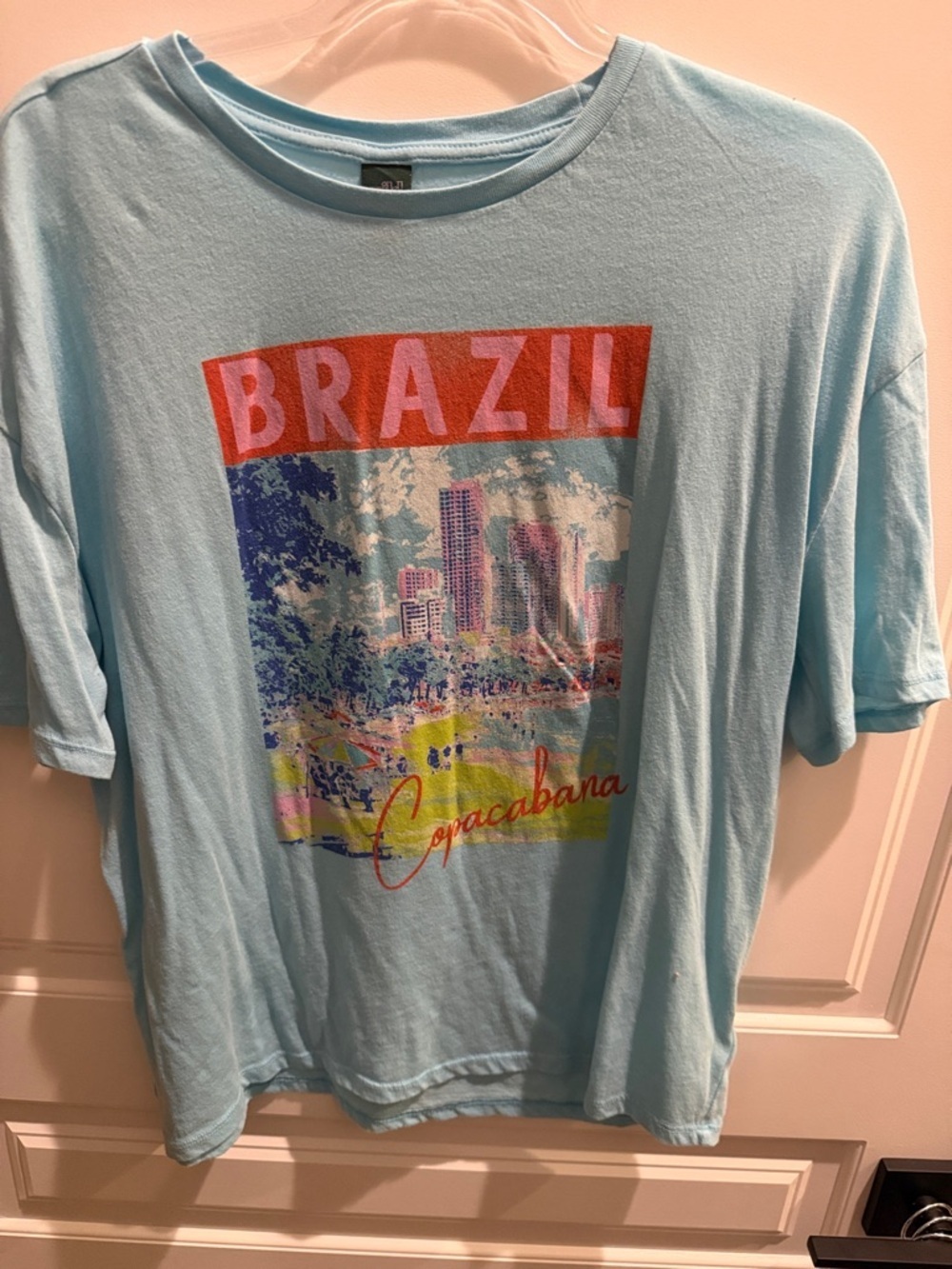 wild fable Light Blue Brazil Copacabana Graphic Tee